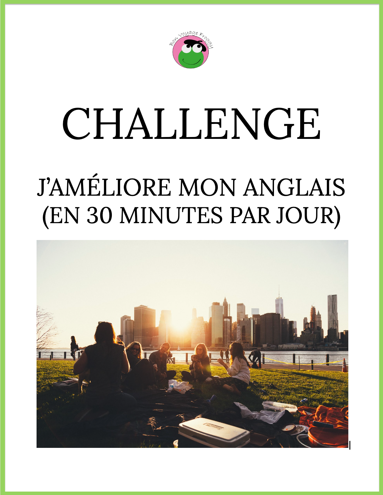 Challenge "Améliore ton anglais en 2 semaines"